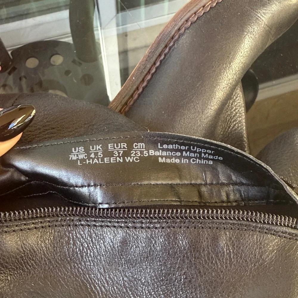 Franco Sarto Black Leather Boots